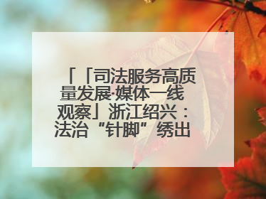 「司法服务高质量发展·媒体一线观察」浙江绍兴：法治“针脚”绣出纺织新天地