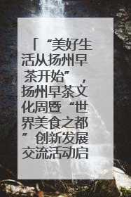 “美好生活从扬州早茶开始”，扬州早茶文化周暨“世界美食之都”创新发展交流活动启幕