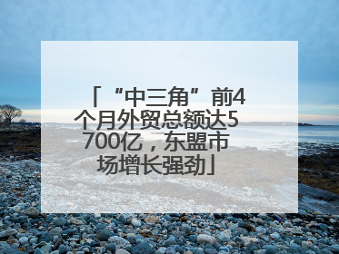 “中三角”前4个月外贸总额达5700亿，东盟市场增长强劲