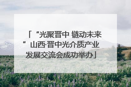 “光聚晋中 链动未来”山西·晋中光介质产业发展交流会成功举办