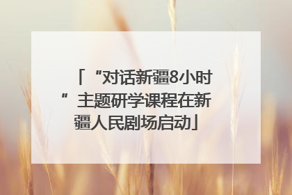 “对话新疆8小时”主题研学课程在新疆人民剧场启动
