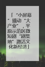 “小屏幕”撬动“大产业”，平原示范区微短剧“剧集地”激活文化新经济