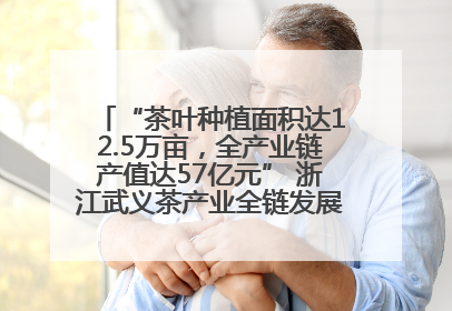 “茶叶种植面积达12.5万亩，全产业链产值达57亿元” 浙江武义茶产业全链发展“加速度”