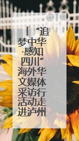 “追梦中华·感知四川”海外华文媒体采访行活动走进泸州古蔺