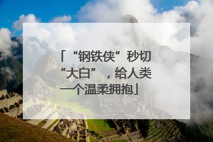 “钢铁侠”秒切“大白”，给人类一个温柔拥抱