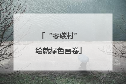 “零碳村” 绘就绿色画卷