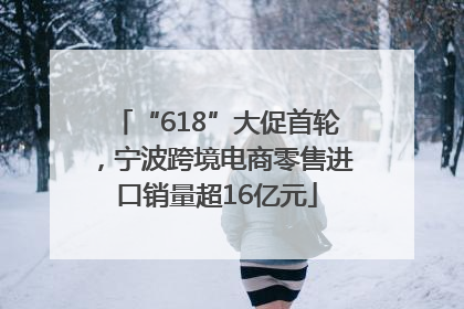 “618”大促首轮，宁波跨境电商零售进口销量超16亿元
