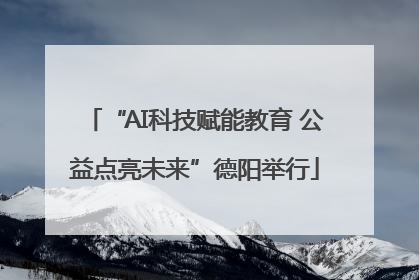 “AI科技赋能教育 公益点亮未来”德阳举行