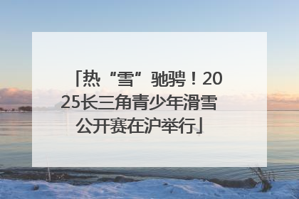 热“雪”驰骋！2025长三角青少年滑雪公开赛在沪举行