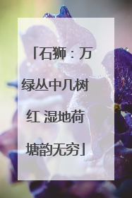 石狮：万绿丛中几树红 湿地荷塘韵无穷