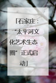 石家庄：“太平河文化艺术生态圈”正式启动