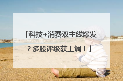 科技+消费双主线爆发？多股评级获上调！
