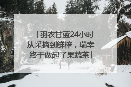 羽衣甘蓝24小时从采摘到鲜榨，瑞幸终于做起了果蔬茶
