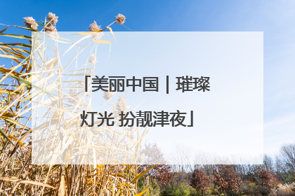 美丽中国｜璀璨灯光 扮靓津夜