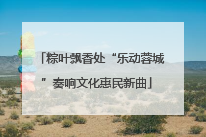 粽叶飘香处“乐动蓉城”奏响文化惠民新曲