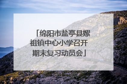 绵阳市盐亭县嫘祖镇中心小学召开期末复习动员会