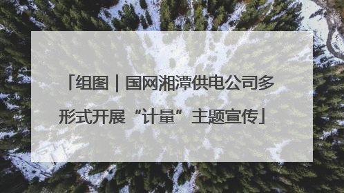 组图｜国网湘潭供电公司多形式开展“计量”主题宣传