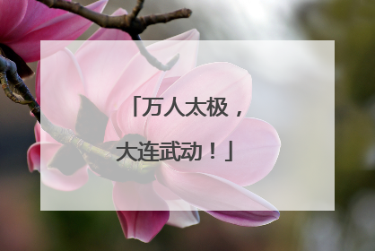 万人太极，大连武动！