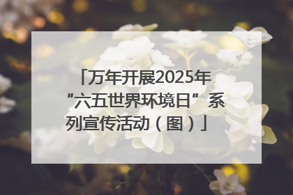 万年开展2025年“六五世界环境日”系列宣传活动（图）