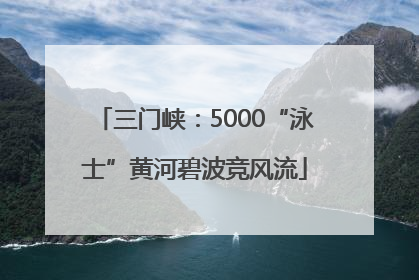 三门峡：5000“泳士”黄河碧波竞风流