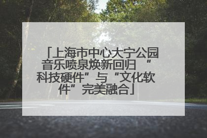 上海市中心大宁公园音乐喷泉焕新回归 “科技硬件”与“文化软件”完美融合