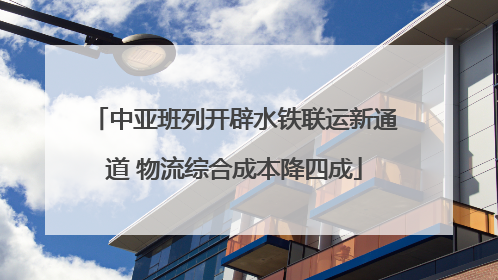 中亚班列开辟水铁联运新通道 物流综合成本降四成