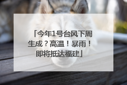 今年1号台风下周生成？高温！暴雨！即将抵达福建