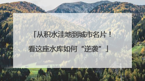 从积水洼地到城市名片！看这座水库如何“逆袭”
