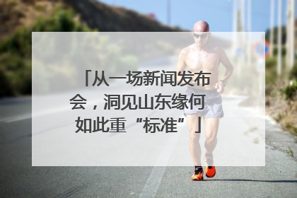 从一场新闻发布会，洞见山东缘何如此重“标准”