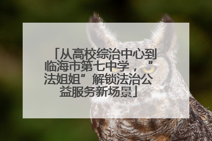 从高校综治中心到临海市第七中学，“法姐姐”解锁法治公益服务新场景
