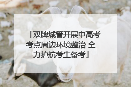 双牌城管开展中高考考点周边环境整治 全力护航考生备考