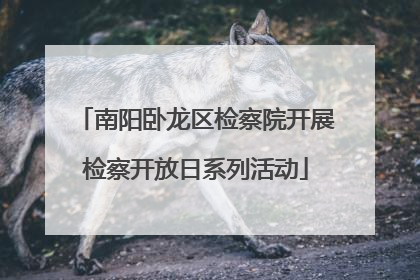 南阳卧龙区检察院开展检察开放日系列活动