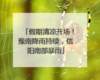 假期清凉开场！豫南降雨持续，信阳南部暴雨