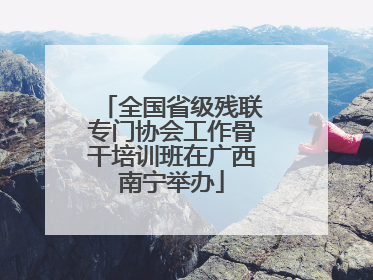 全国省级残联专门协会工作骨干培训班在广西南宁举办