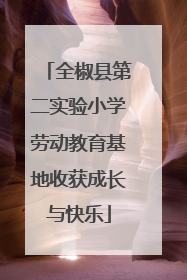全椒县第二实验小学劳动教育基地收获成长与快乐