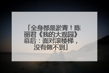 全身都是淤青！陈丽君《我的大观园》幕后：面对滚楼梯，没有做不到