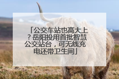 公交车站也高大上？岳阳投用首批智慧公交站台，可无线充电还带卫生间