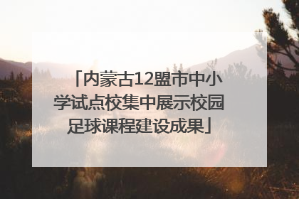 内蒙古12盟市中小学试点校集中展示校园足球课程建设成果