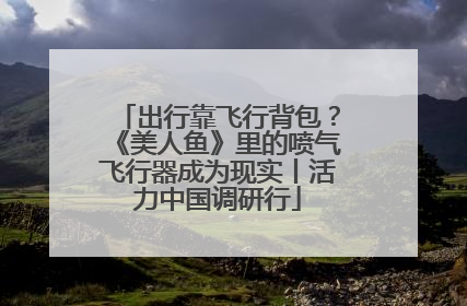 出行靠飞行背包？《美人鱼》里的喷气飞行器成为现实丨活力中国调研行