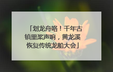 划龙舟咯！千年古镇里桨声响，黄龙溪恢复传统龙船大会