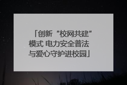 创新“校网共建”模式 电力安全普法与爱心守护进校园