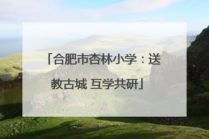 合肥市杏林小学：送教古城 互学共研