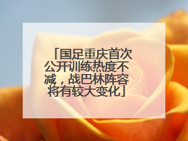 国足重庆首次公开训练热度不减，战巴林阵容将有较大变化
