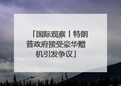 国际观察丨特朗普政府接受豪华赠机引发争议