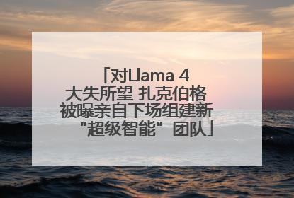 对Llama 4大失所望 扎克伯格被曝亲自下场组建新“超级智能”团队