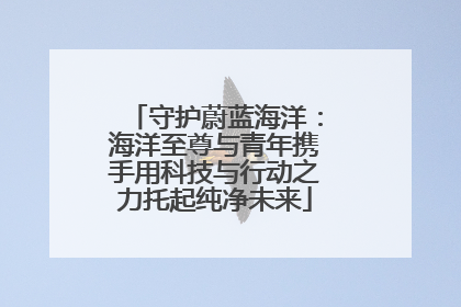 守护蔚蓝海洋：海洋至尊与青年携手用科技与行动之力托起纯净未来