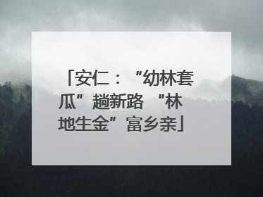 安仁：“幼林套瓜”趟新路 “林地生金”富乡亲