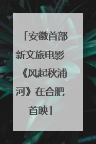 安徽首部新文旅电影《风起秋浦河》在合肥首映