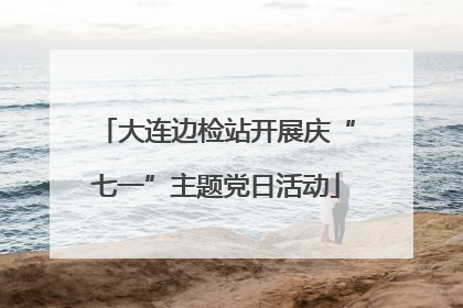 大连边检站开展庆“七一”主题党日活动