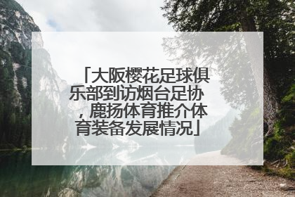 大阪樱花足球俱乐部到访烟台足协，鹿扬体育推介体育装备发展情况